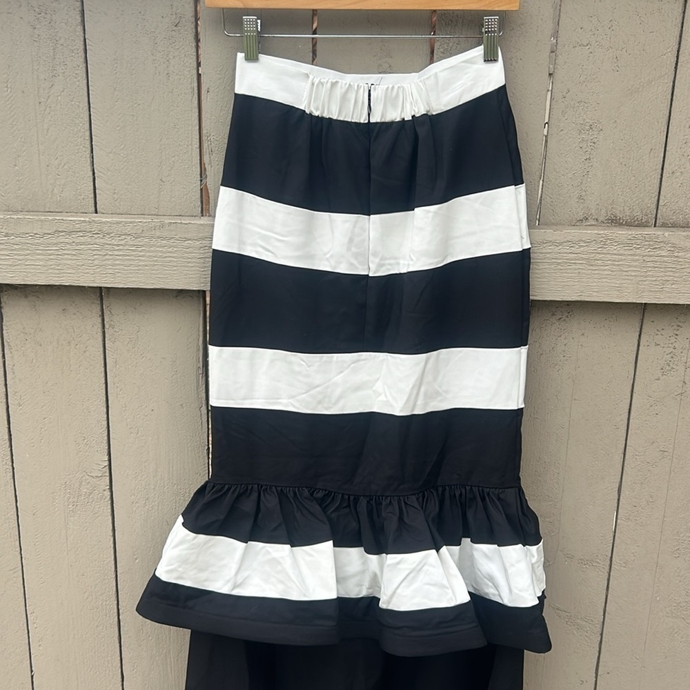 CQ by CQ Tiered Maxi Skirt Punk Goth Beetlejuice Festival Winona Ryder Sz S - Picture 5 of 8